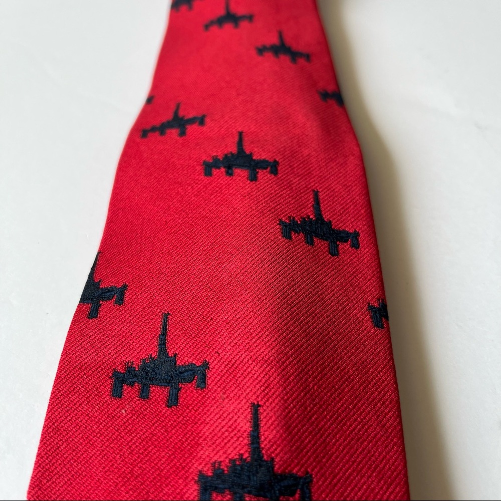 Givenchy Paris Red/ Navy Silk Tie